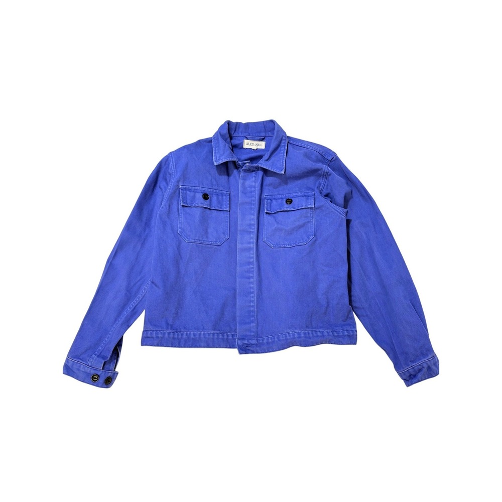 Alex Mill Womens Blue Cotton Chore Jacket Utility Coat Size Large BC
